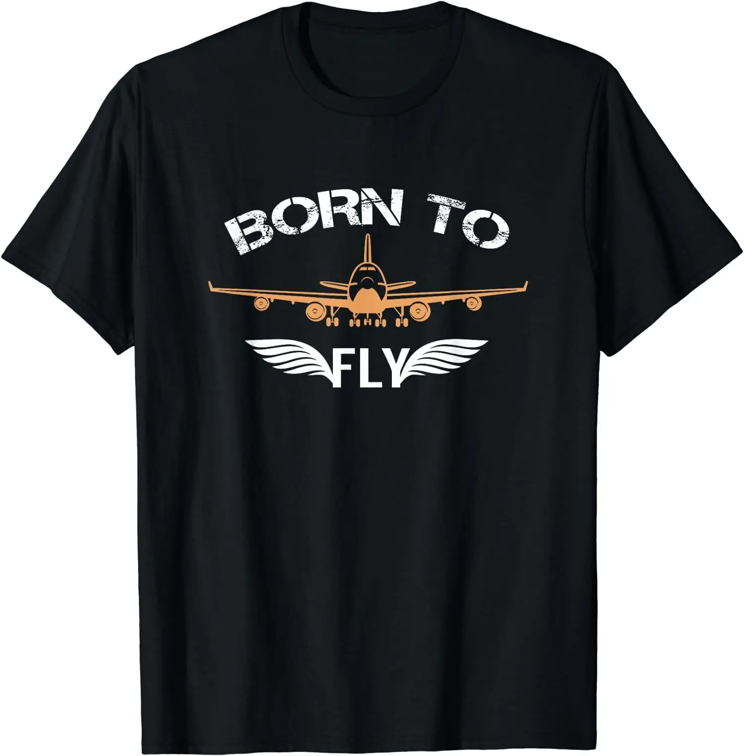 Born to Fly Shirt Aviation T-Shirt Airplane Pilot Tee S-3xl