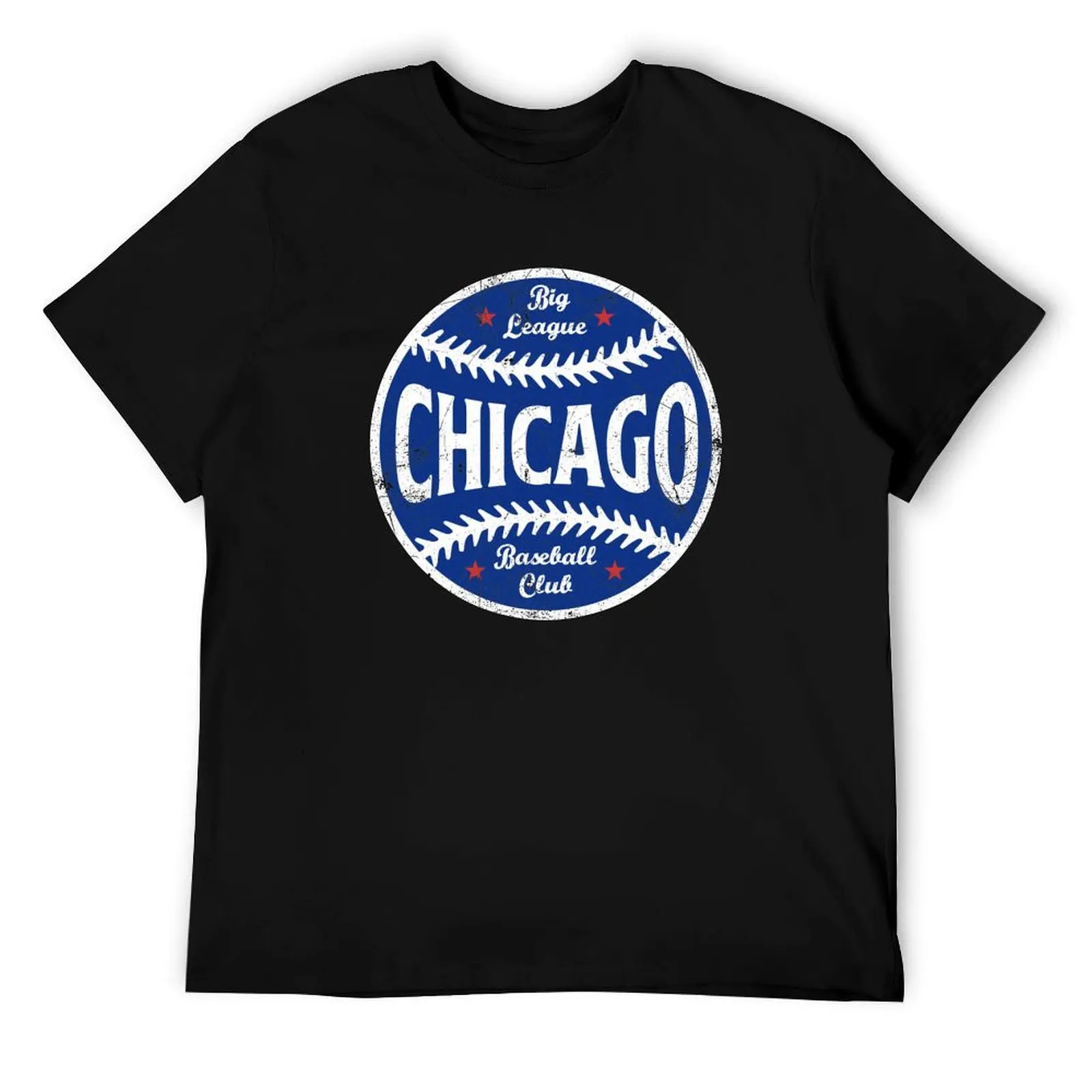 

Chicago Retro Big League Baseball - белая футболка, мужская дизайнерская хлопковая футболка, комплект футболок