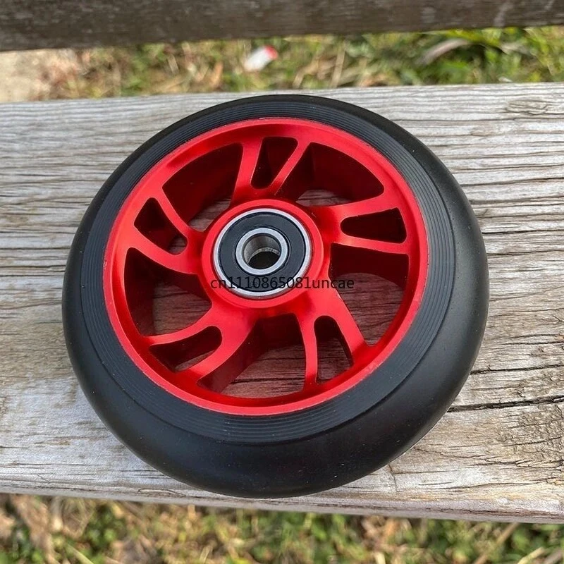 For 4 Inch Aluminum Alloy Caster Wheel Sport Wheelchair Front Swivel Wheel Replacement Spare Parts