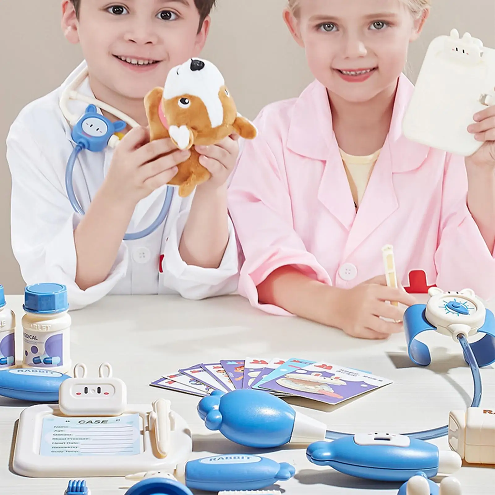 set-da-gioco-per-bambini-simulatore-di-ospedale-con-suoni-e-luci-gioco-di-ruolo-da-medico-per-bambini-e-bambine-per-casa-e-scuola-materna