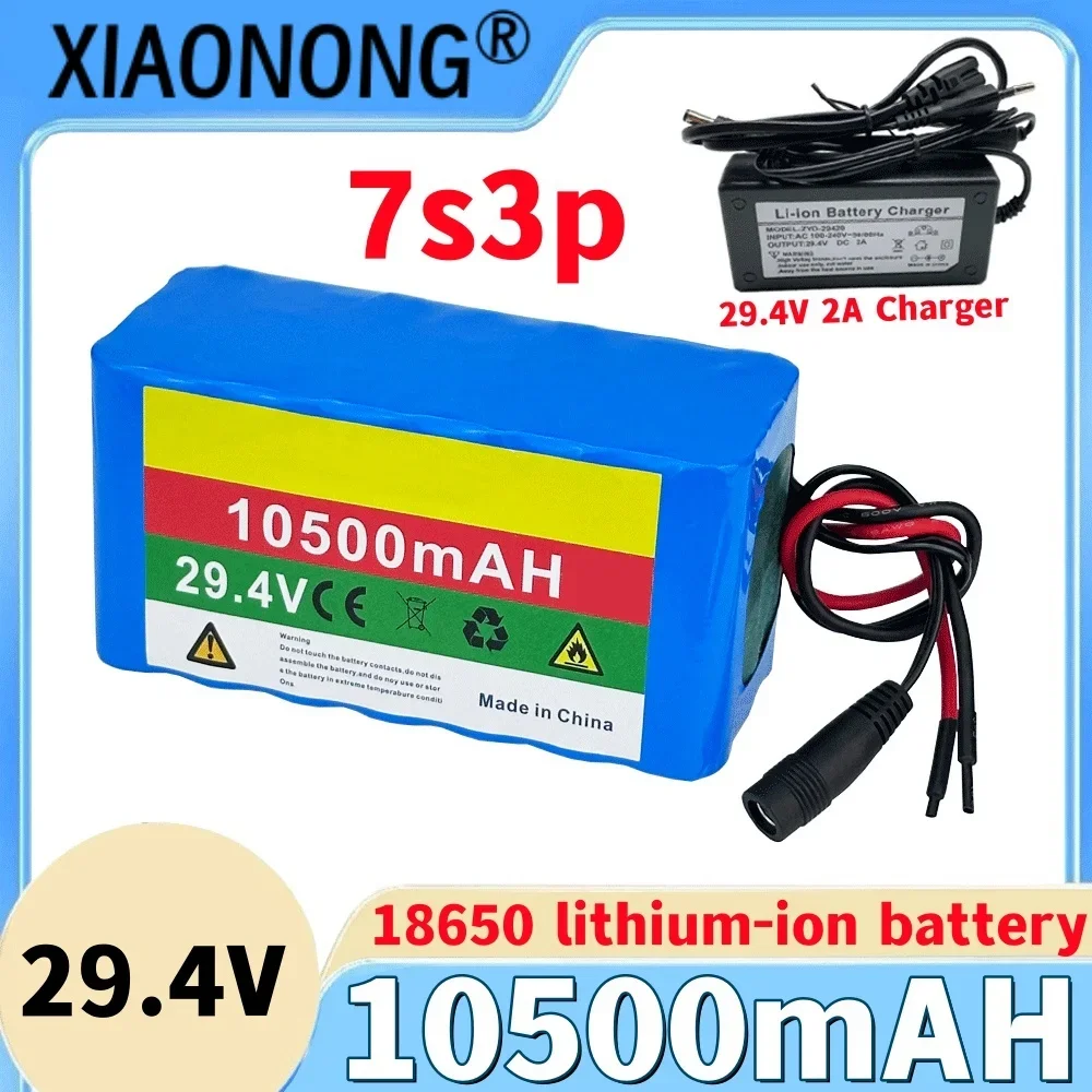 

NEW 7s3p 18650 high-quality lithium-ion battery 29.4V 10500mAH, electric/lithium-ion battery pack, sold with charger