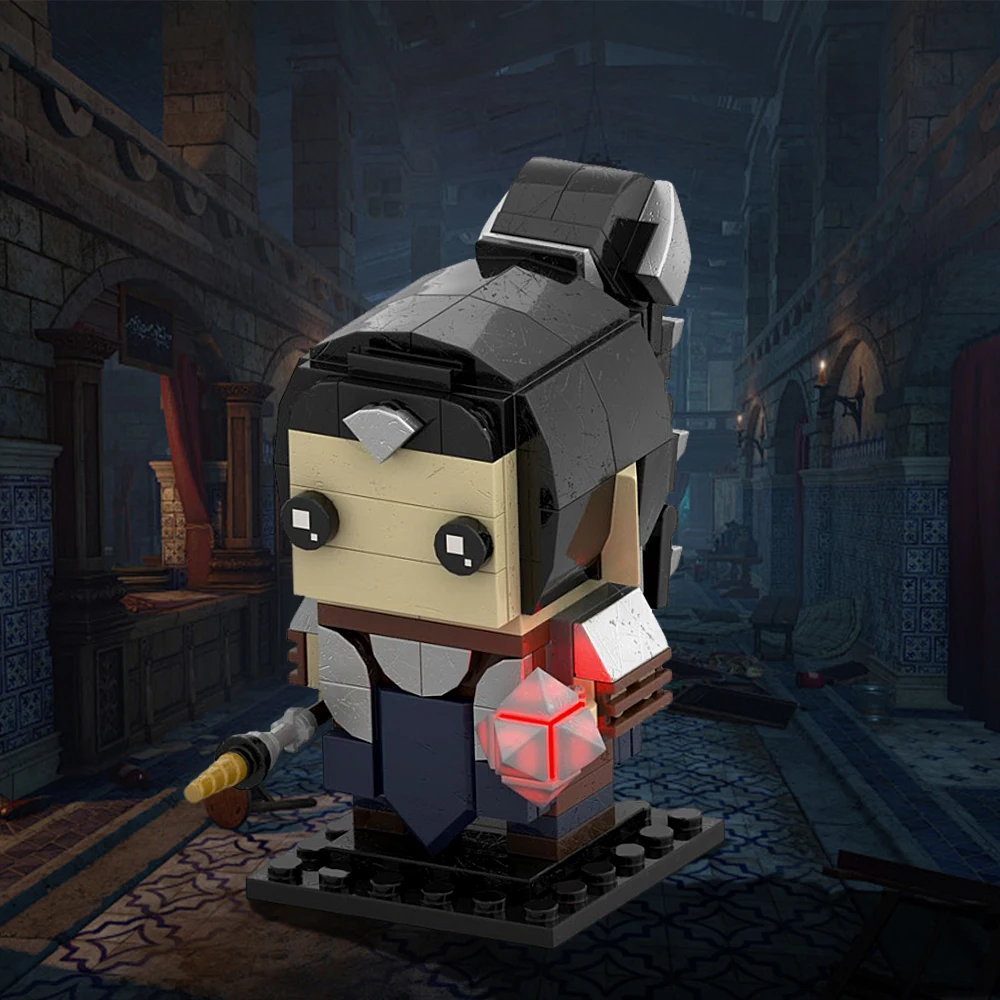 Gobricks MOC Game Figures Shadowheart Brickheadz Building Blocks Baldur Gate 3 Game Figures Model Bricks Assemble Toys Kid Gifts