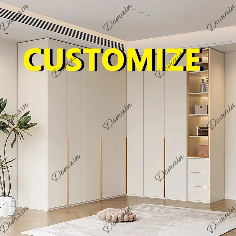 ER Any Size Custom Modern Light Luxury Honeycomb Aluminum Alloy Wardrobe Bedroom Home Bed End Cabinet Multi Storage Sturdy Tall