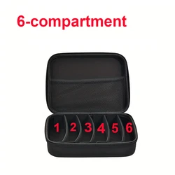 Estuche organizador para gafas con compartimentos y cierre seguro