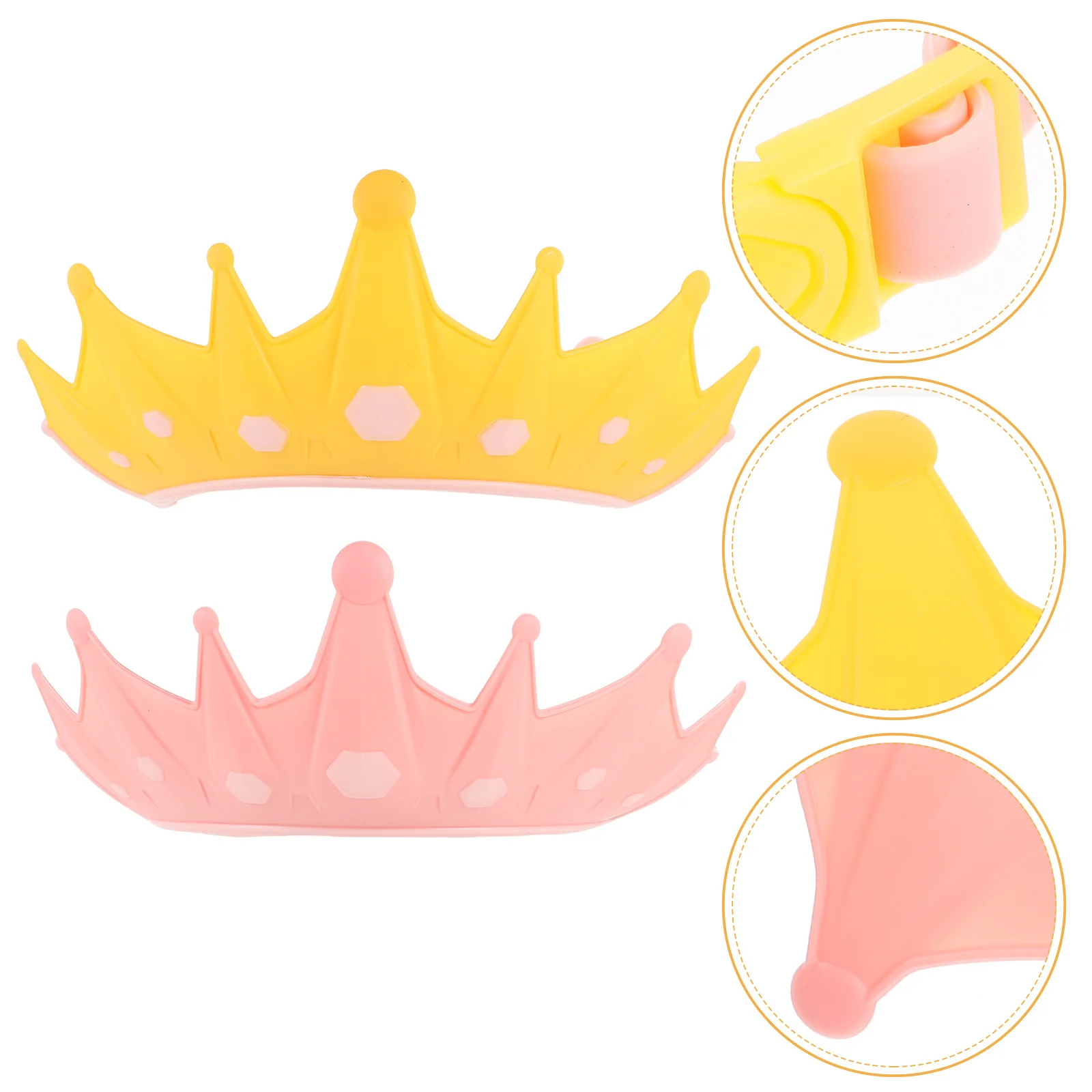 

2 Pcs Baby Shampoo Cap Shower Hat Hair Washing Shield Toddler Bath Hats Visor Caps for Kids