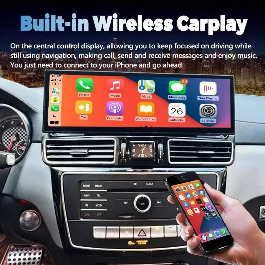 S For Mercedes Benz GLE GLS W166 X166 2012-2018 Car Radio 14.9inch Android Car Multimedia Player Screen Wireless Carplay GPS 4G