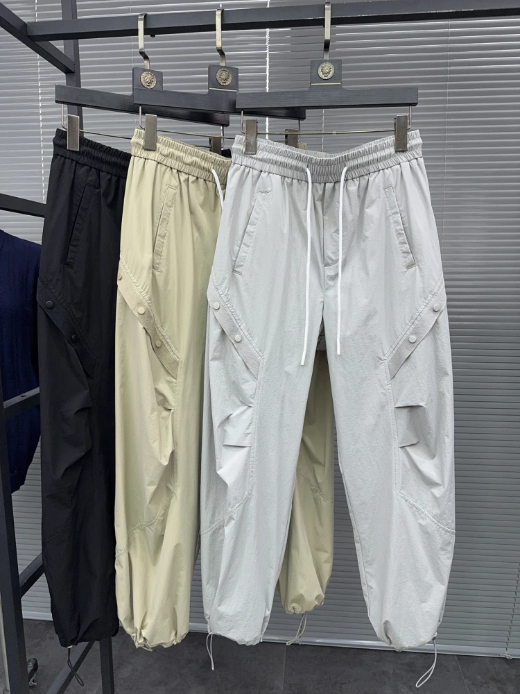 

High Aesthetic Cone Pants Lightweight Breathable Comfortable Straight Knife ape Trousers Cuffed Men's Summer Faion Casual...