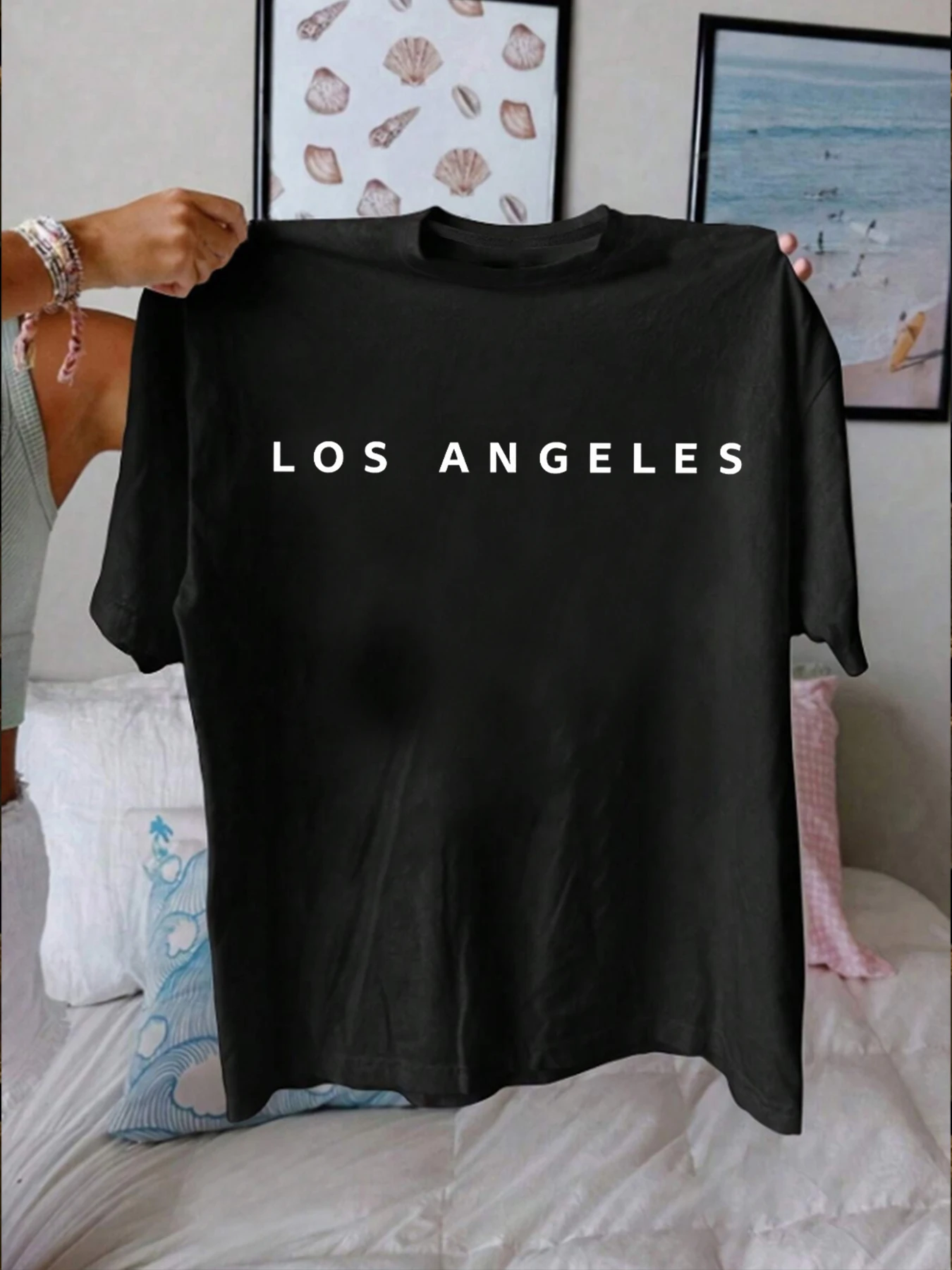 

【WZM1021233】Letter printing plus size women's T-shirt summer casual street fashion women's Joker short sleeve T-shirt