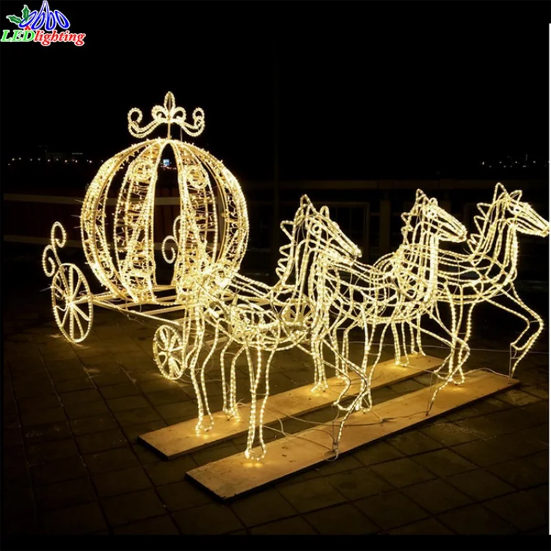 Custom.3d motif light 10 1 piece IP65 metal frame led String Light LED rope light Noel decoration exeur 95