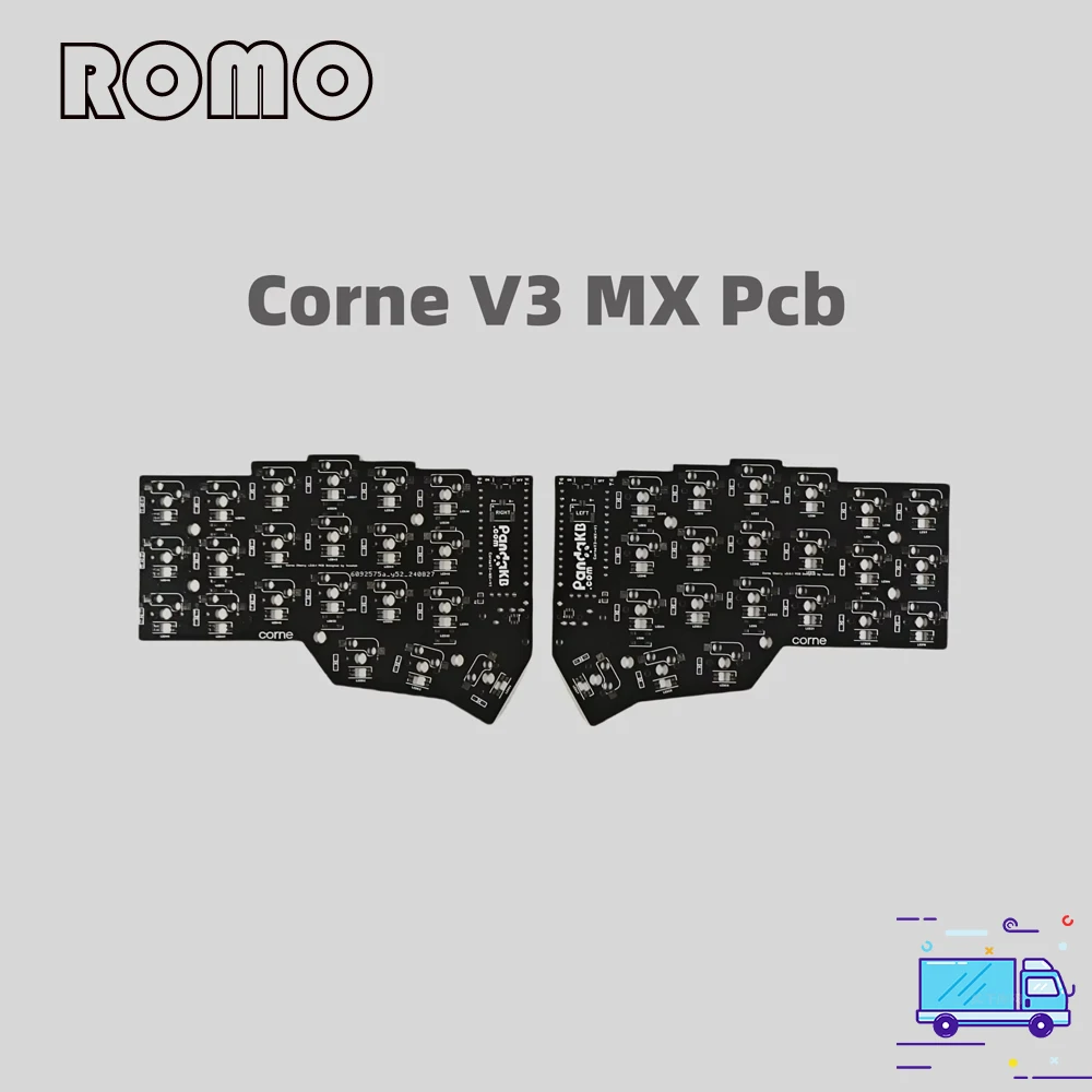 Corne V3 Split Keyboard PCB Kit Custom Corne Crkbd PCB RGB Wireless Horn Keyboard Kit DIY Mechanical Keyboard Gaming Accessories