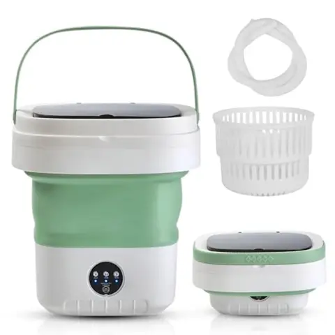 Portable Washing Machine12L Mini Washer with Foldable Design Has 3 smart Modes for Travel Apartment Baby Clothes Socks camping