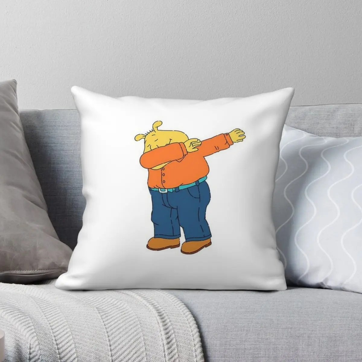 

Binky Barnes From Arthur Square Pillowcase Polyester Linen Velvet Printed Zip Decorative Sofa Seater Cushion Cover