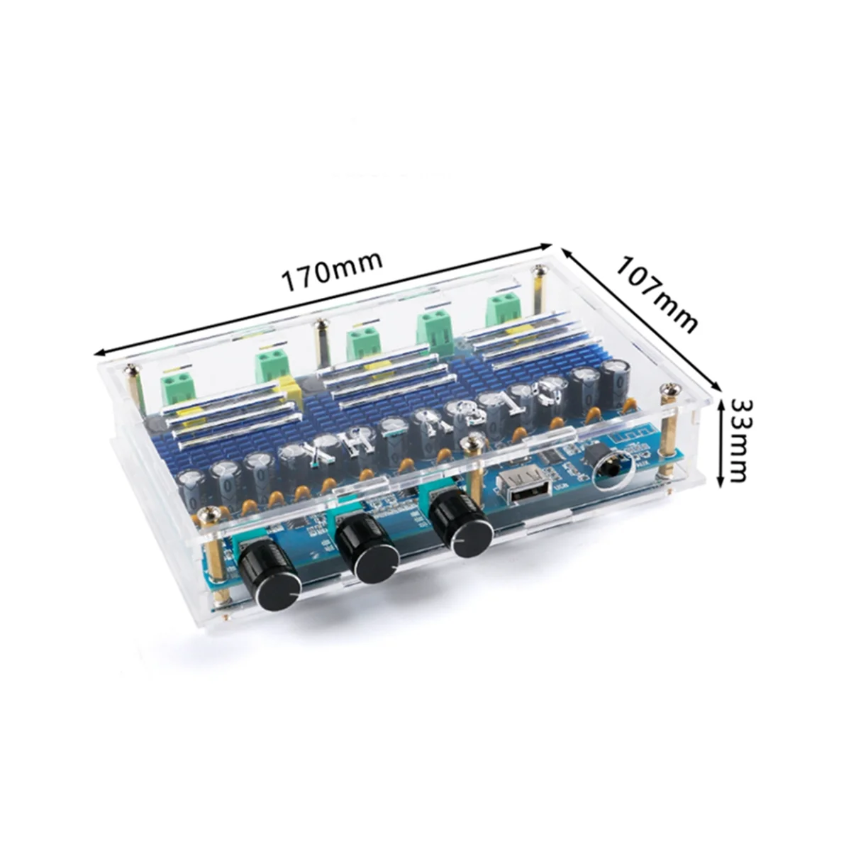 A57G-2X50W 2X100W TPA3116D2 Bluetooth 5,0 placa amplificadora Digital Subwoofer 4 canales TPA3116 Clase D AMP