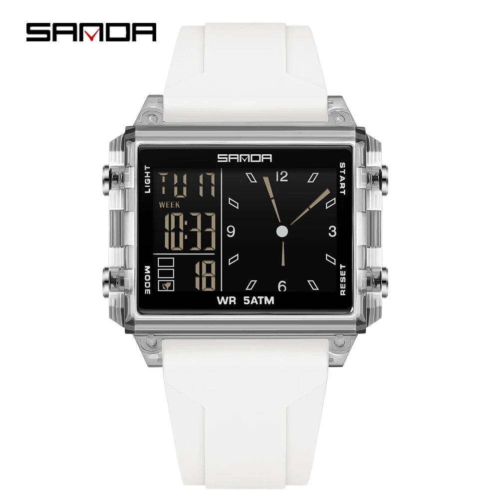 Men's Luminous Calendar Waterproof Digital Wristwatch