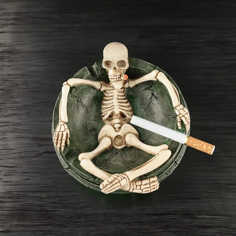 

Ghost Bones Skeletons Human Bodies Resin Ashtrays Home Decor Ornaments Halloween Gifts Lighters & Smoking Accessories