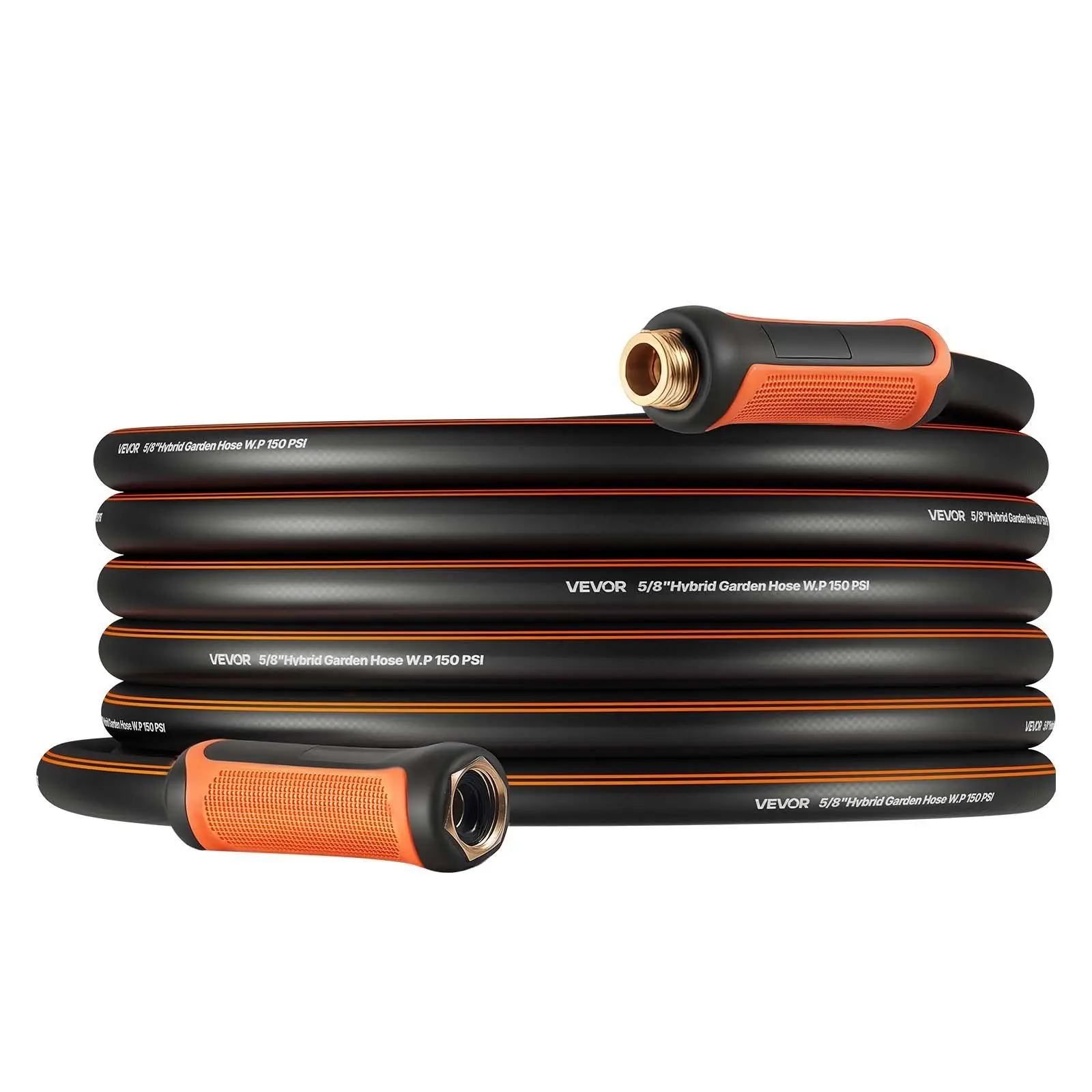 

Садовый шланг, 15 м, 5/8 дюйма, сверхпрочный, 4-слойный резиновый, для воды, 150 фунтов на кв. дюйм (рабочое давление) и 600 фунтов на кв. дюйм (максимальное давление), гибкий, не перегибается, для улицы