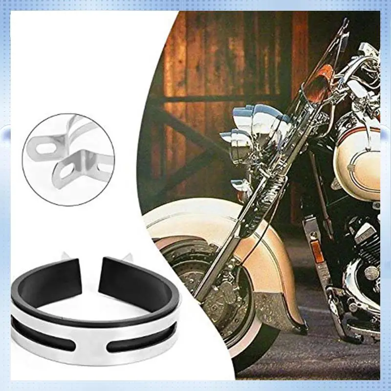 B07A-Motorrad Auspuffrohr Schalldämpfer Klemme Feste Ring Stützhalterung 110 Mm