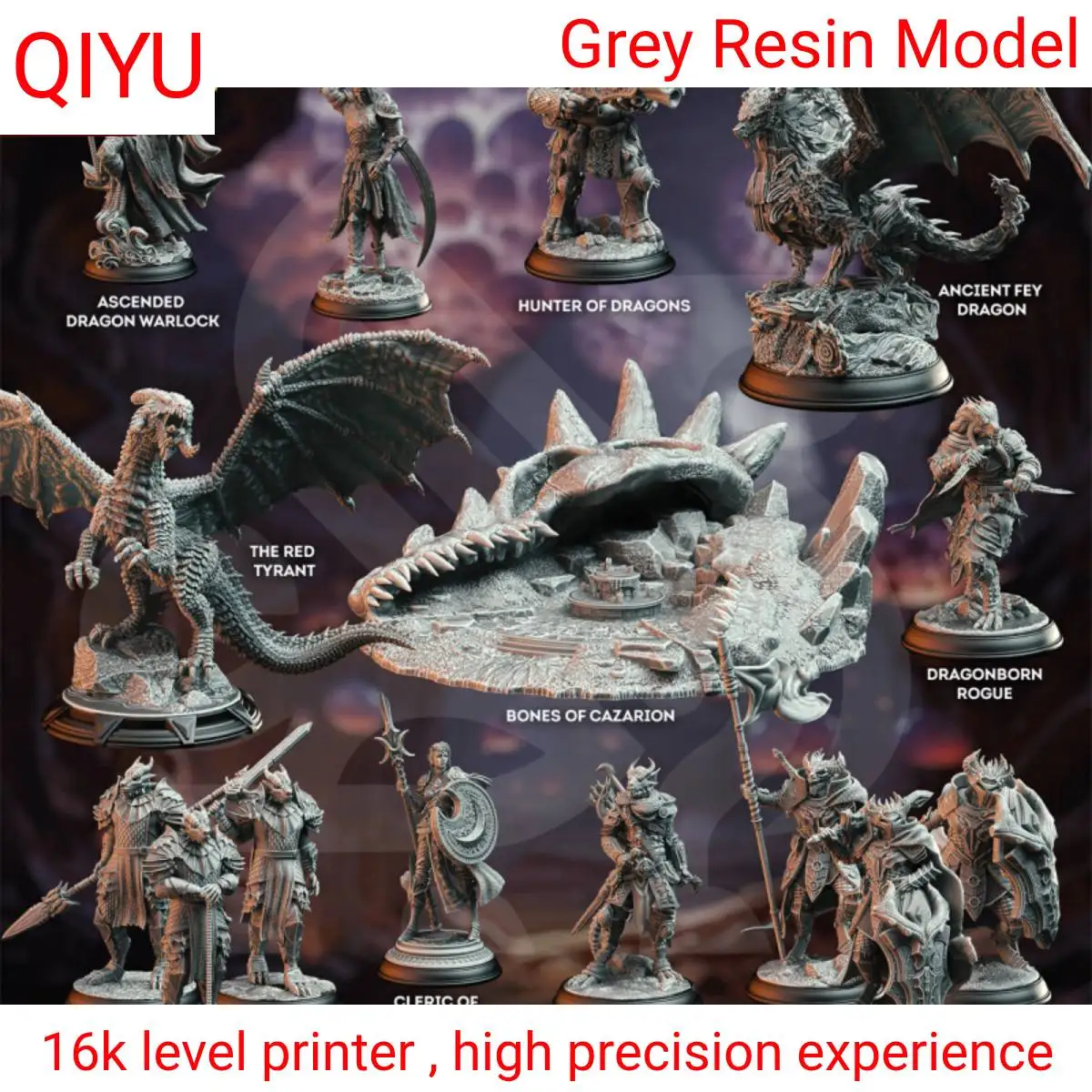 قطعة شطرنج مصغرة DND فريق الجري قطعة شطرنج نموذج الراتنج