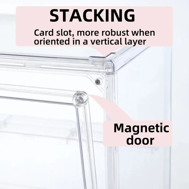 Storage Box Organizer for Fingures Acrylic Box Blind Box Showcase Jewelry Organizers Makeup Organizer for Bag