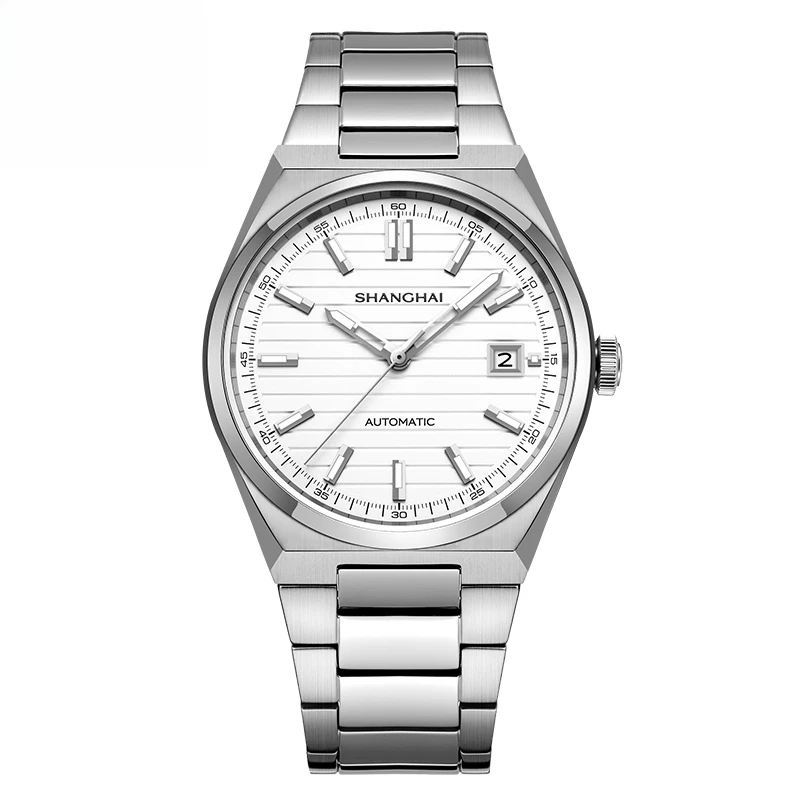 

Механические часы Shanghai Watch для мужчин и женщин, серия National Series, классические, простые, со стальным ремешком, модель 8013