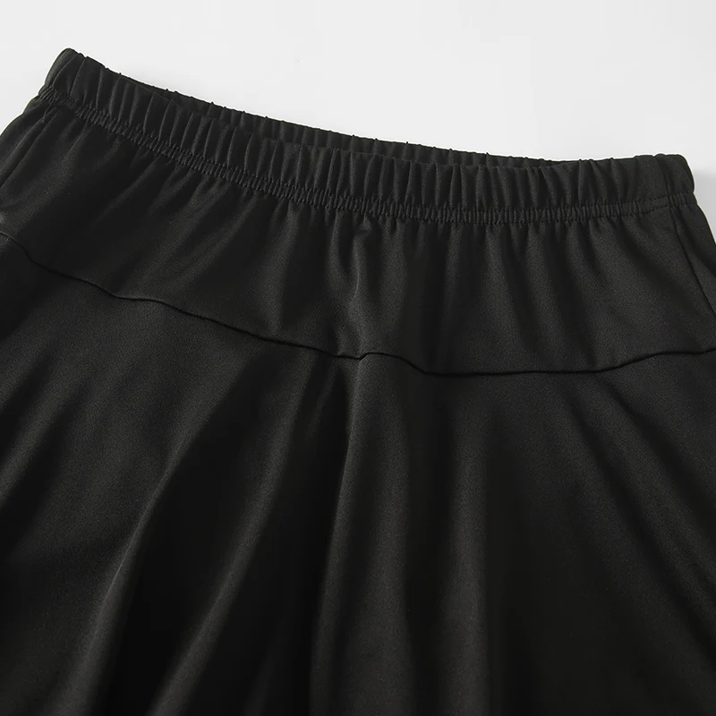 1/3-Piece Women's Long Pants Skirt Solid Color Yoga Pants Skirt Pleated Skirt Sports And Casual Versatile Comfortable Versatile