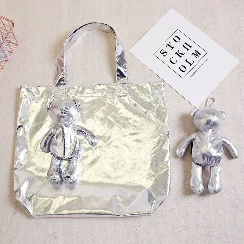 e-DN2 Silver Coated Bear Cotton filling Waterproof Tote High-Quality Reusable grocery High capacity  bag Shopping Bag