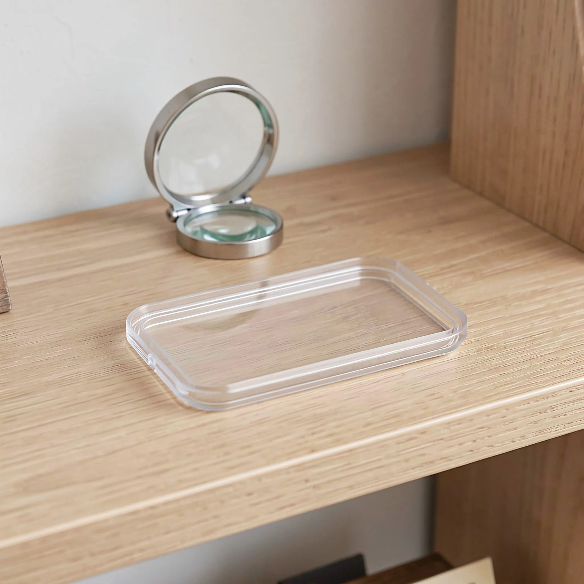 10Pcs 1 Oz Silver Bar Protective Case Airtight Acrylic Bullion Holder Ingot Storage Display Box for Bar Collection Organizer