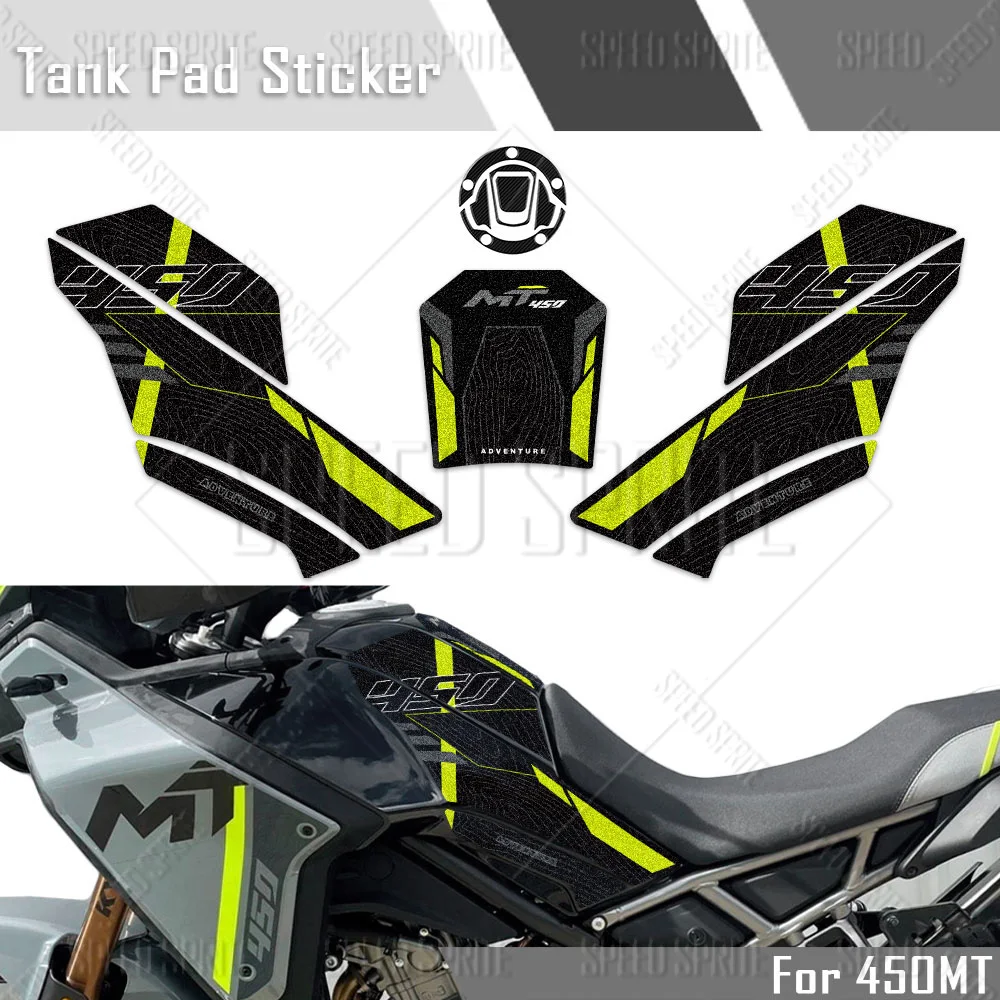 For CFMOTO CF moto 450MT 450 mt 3M Motorcycle Fuel Tank Pad Stickers Protector Anti Slip Decals Accessories