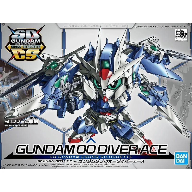 

In stock Bandai SDCS GUNDAM 00 DIVER ACE Genuine Gundam Anime Action Figure Assembly Model Toys Gifts