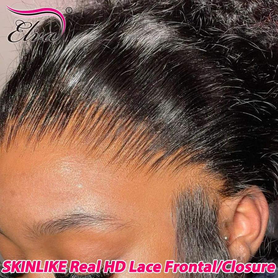 

Skinlike Real HD Кружева Фронтальная Застежка Прямые Волосы Невидимые HD Кружева Melt Все Кожины Объемная Волна Человеческие Волосы HD Застежки Для Женщин