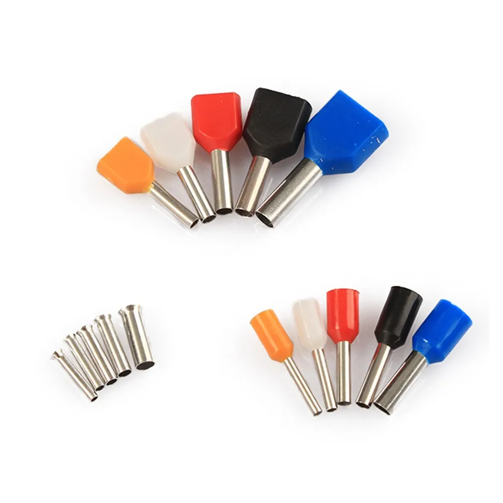 2340pcs Dual Bootlace Ferrule Kit Electrical Crimp Wire End Terminal Block Cars Insulated Ferrules Crimps Copper Wire Connector