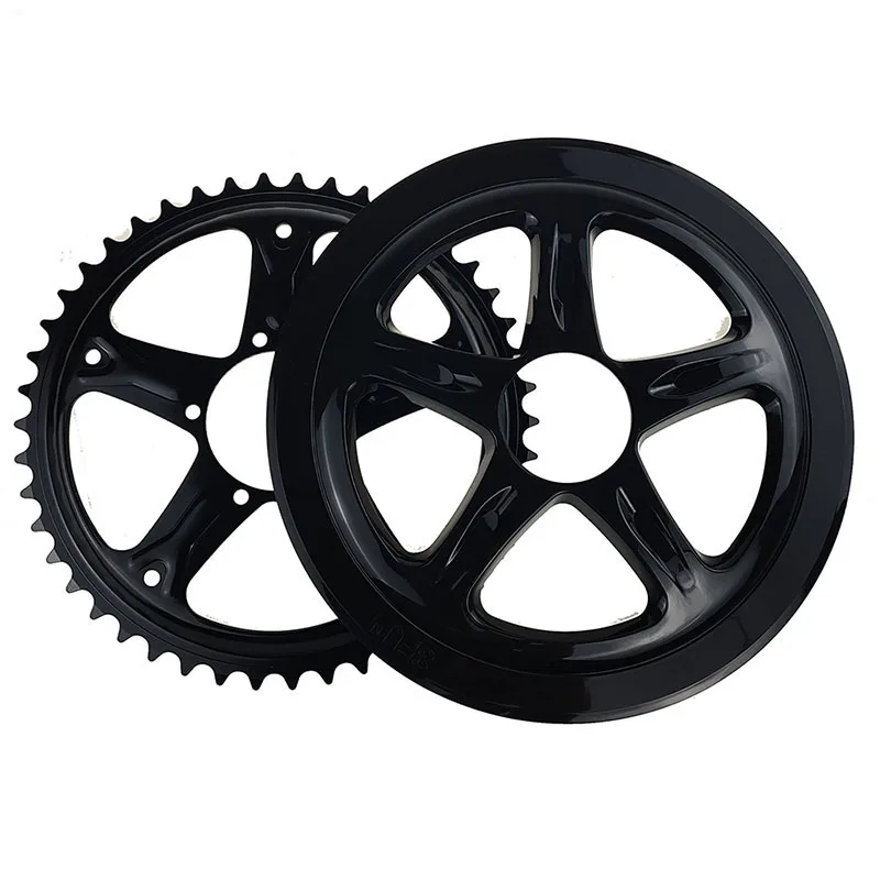 42T 44T 46T 48T 52T Chainring Chain Wheel Guard Sprocket Chainwheel for Bafang BBS01B BBS02B BBS01 BBS02 BBSHD Mid Drive Motor