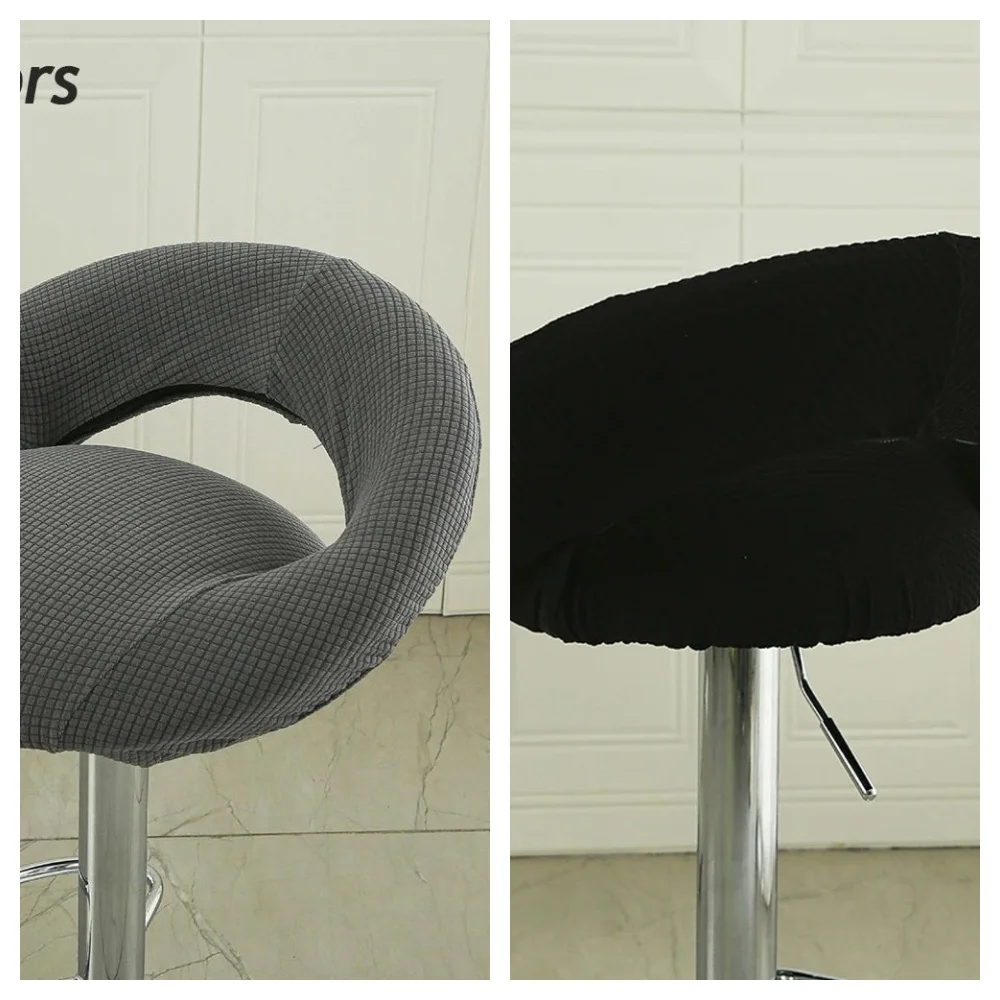 

Irregular Chair Slip High-Leg Covers Soft Protector Case Bar Stool Chair Cover Semi Circular Home Item Useful Slipcovers