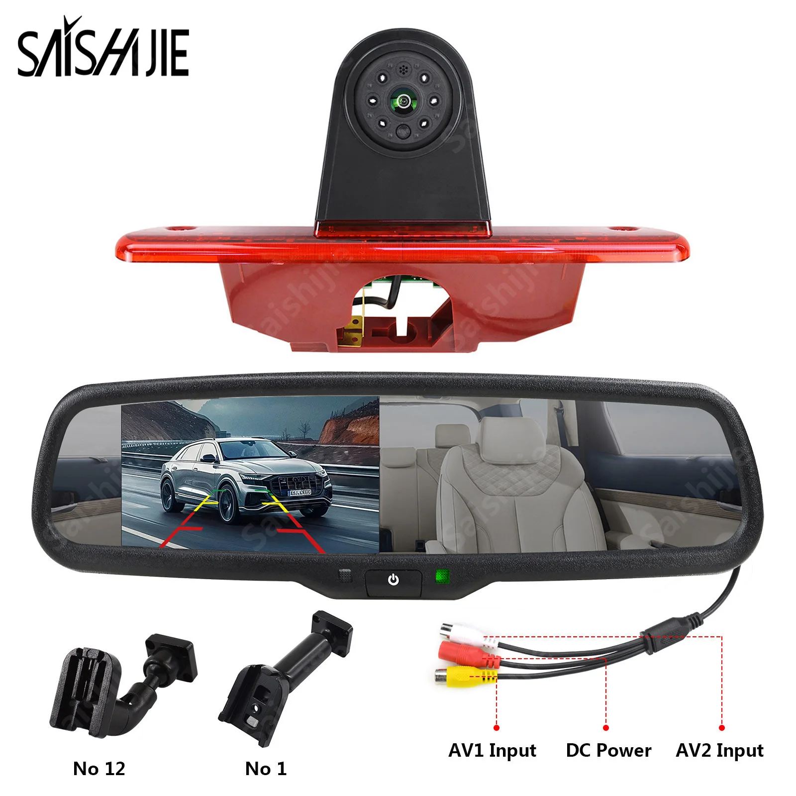 

Brake Light Reversing Rear View Camera for Peugeot Expert / Traveller, Citroen Jumpy / SpaceTourer & Toyota ProAce Backup Camera