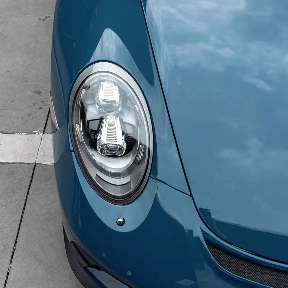 Premium Ultra Gloss Neptune Blue Wrap PET DIY Vinyl Film Car Whole Body PVC Decal Wrapping Sticker Cover Auto Tuning Akcesoria