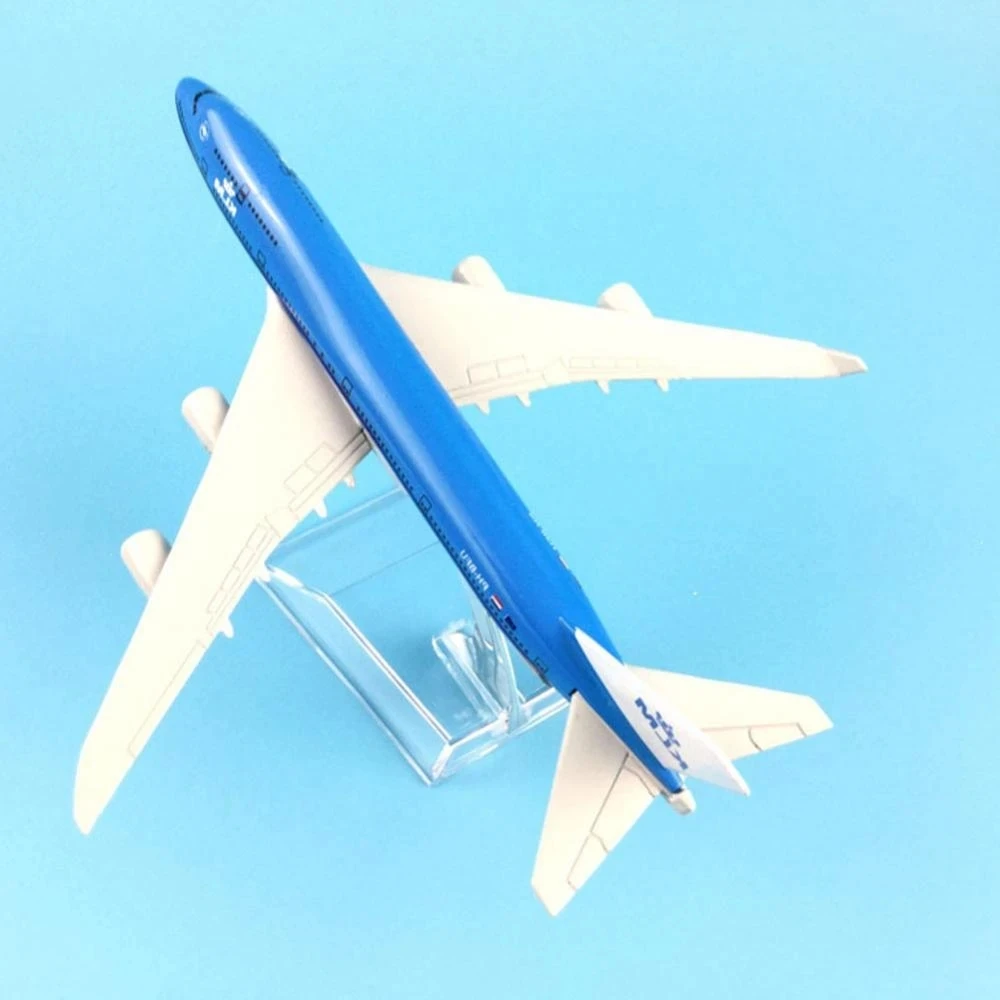 1/400 16cm Diecast Air KLM Plane 747 Aircraft Airplane Model Gift Desktop Accessories Hpme Decor