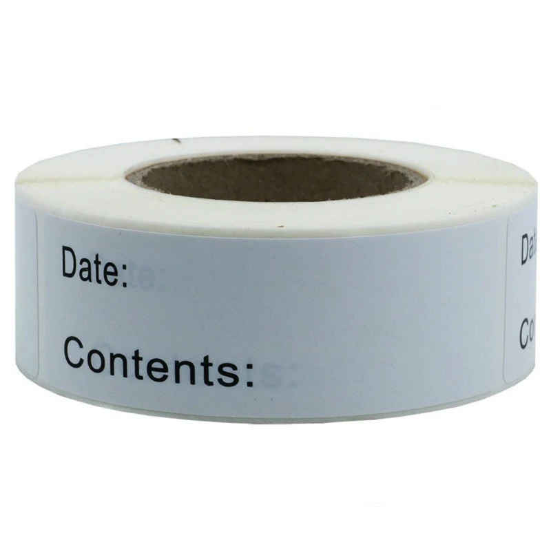 125 Pcs/Roll Productie Datumpapier Voor Keukenopslag, Vriezer, Koelkast, Voedseletikettering Waterdichte Sticker