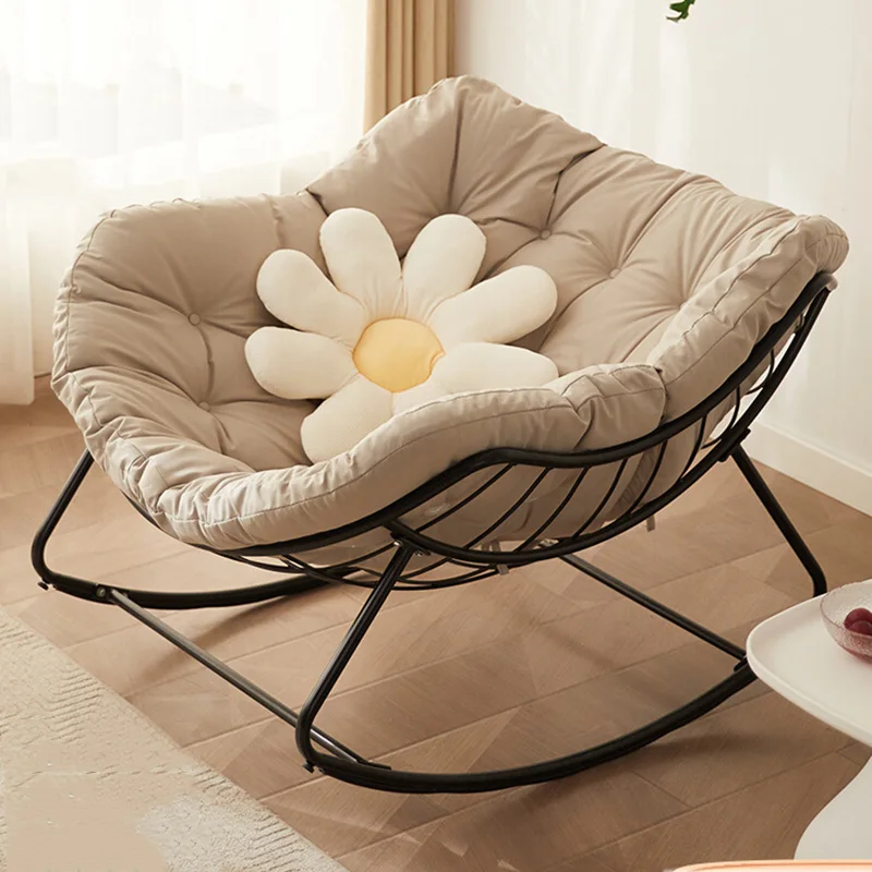 

Swivel Recliner Chairs Floor Nordic Patio Bedroom Salon Lounge Chair Outdoor Reading Relax Poltrona Living Room Furniture