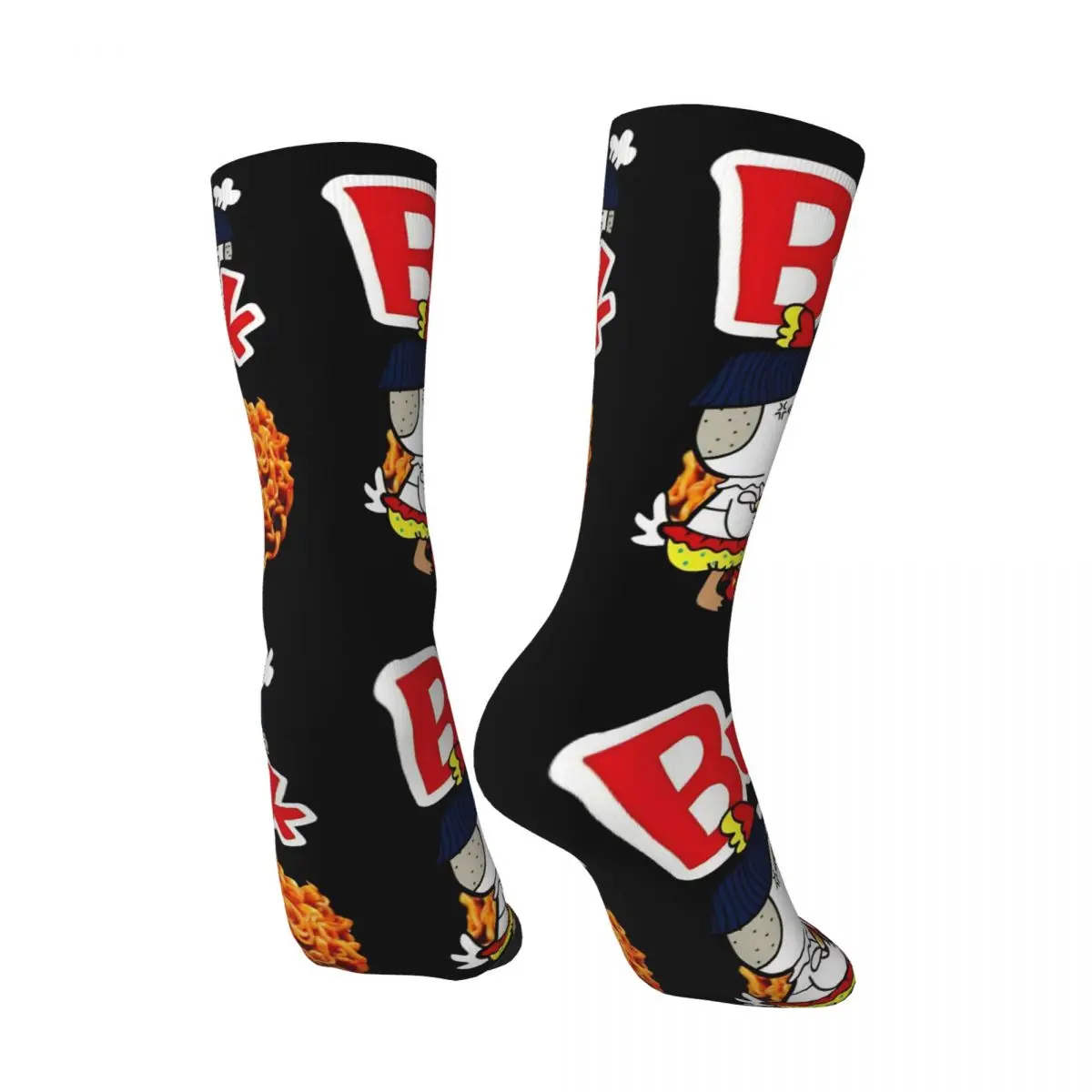 حار الدجاج الشعرية Buldak الساخن نكهة الدجاج رامين الجوارب جوارب الموضة مكافحة العرق للجنسين الرجال الجوارب لينة الجري الجوارب