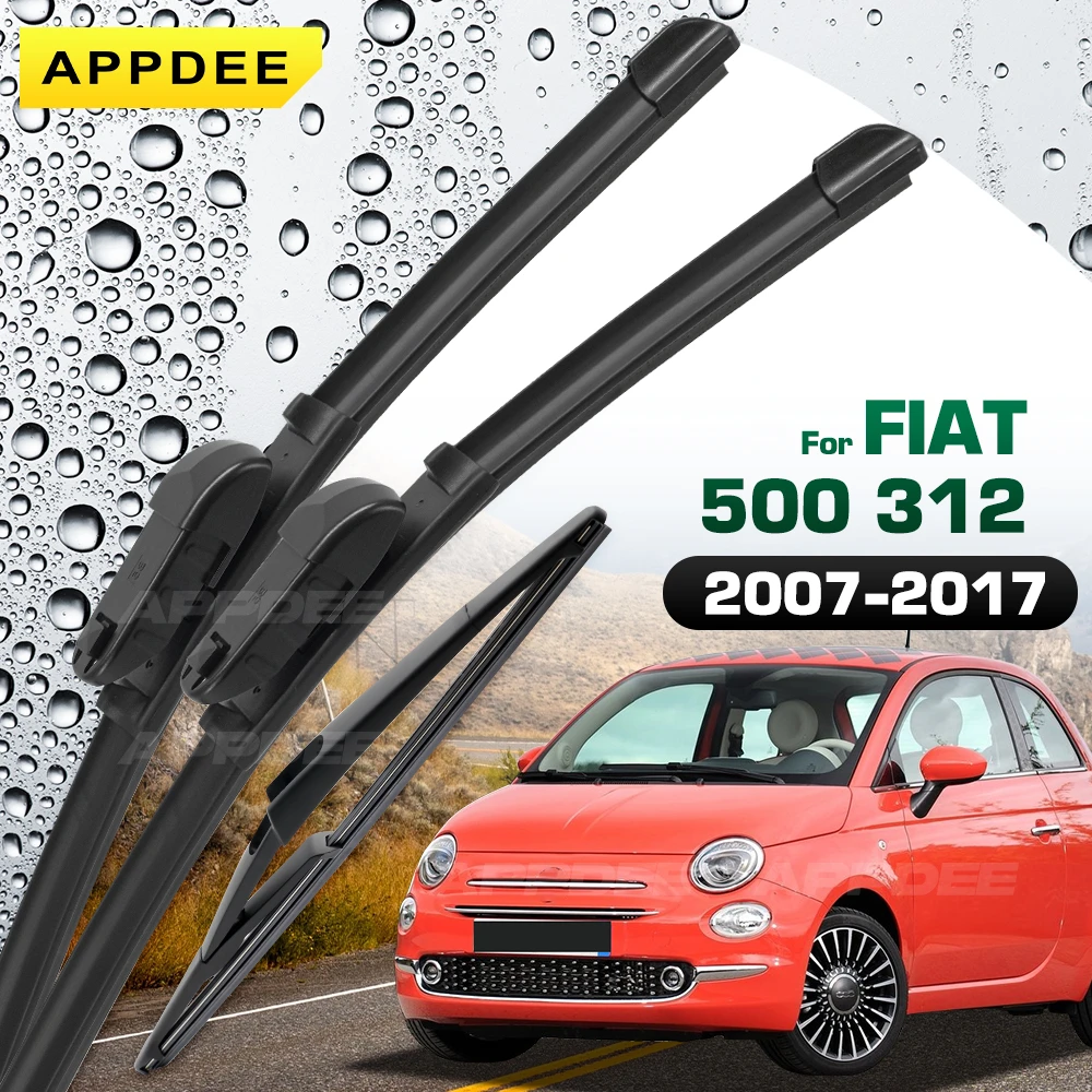

Комплект силиконовых и резиновых щеток стеклоочистителя LHD и RHD для FIAT 500 312 2007-2017 Щетки для лобового стекла