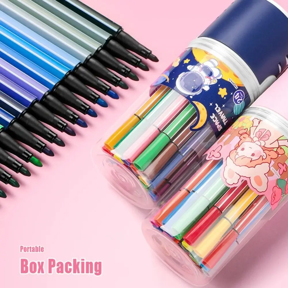 

12/18/24/36/48 Colors Watercolor Pen Quick Drying DIY Hand Drawing Colored Marker Pen Smooth Writing Art Painting Graffiti Tool
