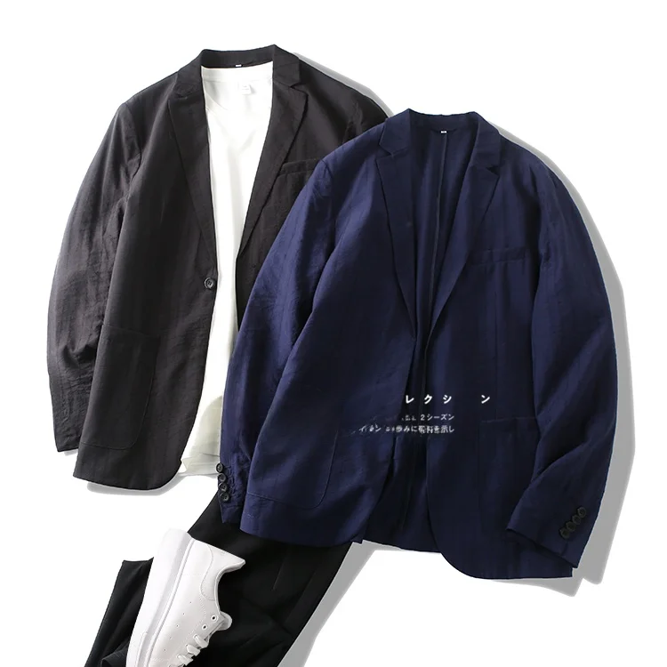 

Шелковисто-гладкий! Устойчивый к сминанию! Мужской легкий дышащий пиджак для делового повседневного стиля 17746, городской модный стиль