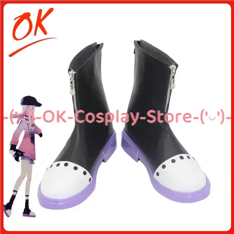 [Customized Size] Project Sekai Colorful Stage Akiyama Mizuki Cosplay Shoes Anime Roleplay Prop Carnival Party Boots PU Leather
