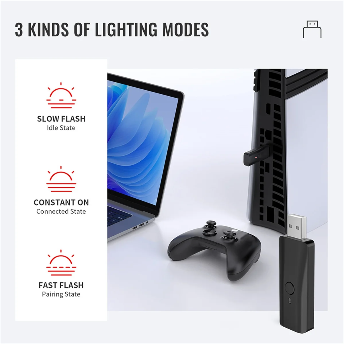 A17I Wireless Controller Adapter Bluetooth Griff Konverter für //NS/ PC/ B