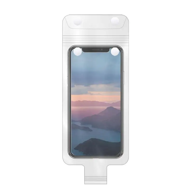 Transparent Motorcycle Handlebar Phone Bag Waterproof Phone Case Underwater Phone Protector Pouch With Charging Port