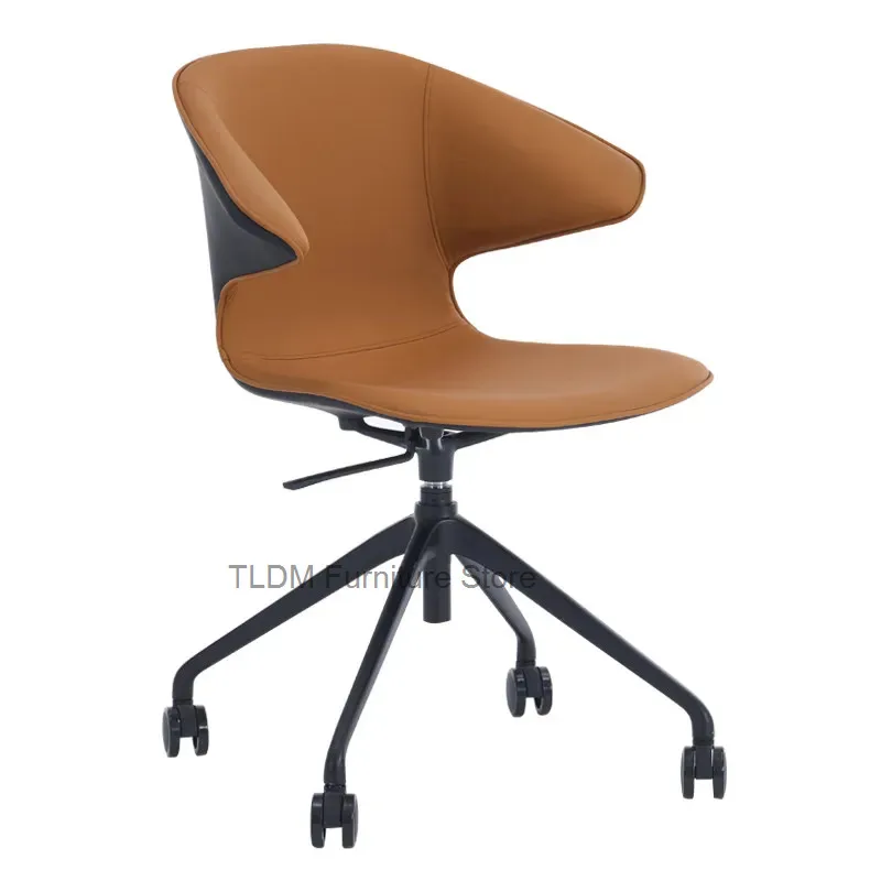 Rotating Computer Chair for Study Desk, Simple Comfortable Seat, Home Swivel Chair for Reception and Office
