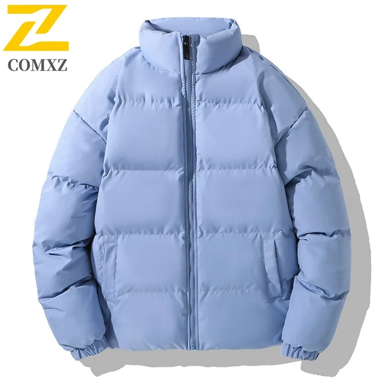 COMXZ جودة عالية مبطن سترة يندبروف التخييم موضة كلاسيكية وسادة مبطنة 2025 في الهواء الطلق الوقوف طوق الرجال سترة الخبز