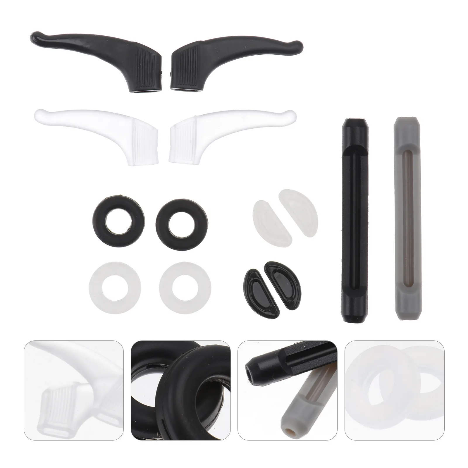 1Set Fashion Silicone Temple Cover Eyeglass Leg Sleeves Anti-Skid Earmuff for Gymnastics Outdoor Sports Spectacle Fixing