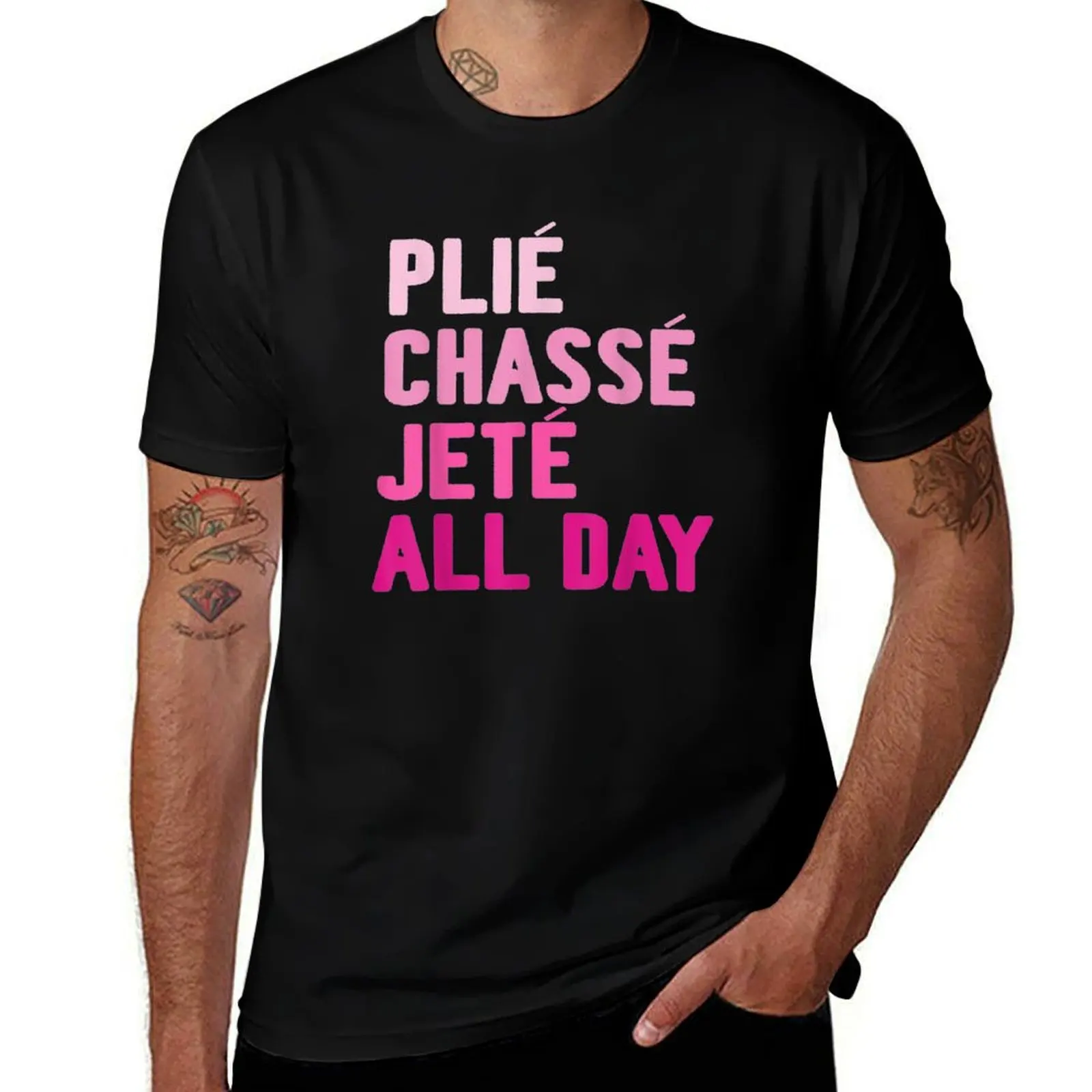 Hombre algodón diseñador Jete All man Lindo para camisas Regalo Camiseta Camisas de baile camisetas para camisetas de ballet t Plie gráfico t Day Chasse