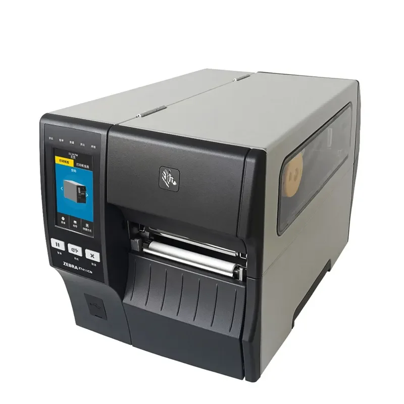 Original Zebra Label Printer Zt411 203dpi 4inch Touch Screen, Ethernet, Suitable for Logistics Use